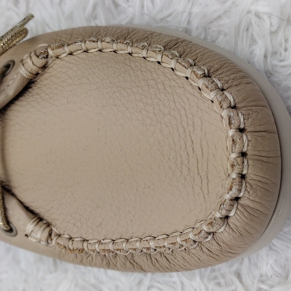 SAS Breezy Latte Leather Upper Round Toe Lace Up Moccasin Style Comfort Shoe - Picture 13 of 16